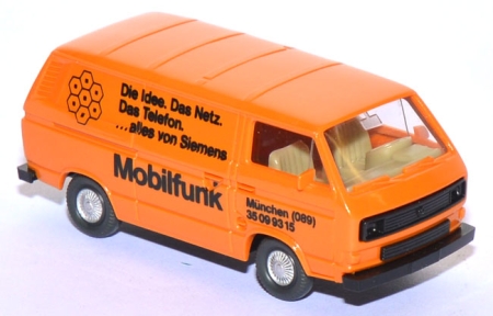 VW T3 Kasten Siemens München - Mobilfunk hellgelborange