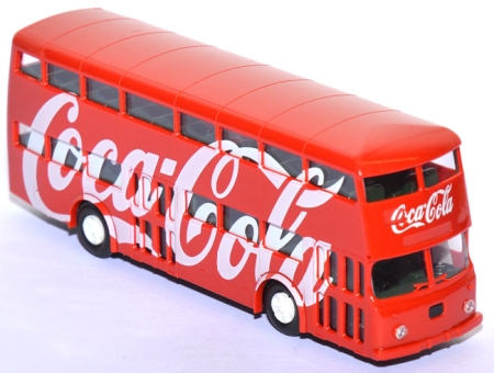 Büssing DE 73t Doppeldeckerbus Berliner Verkehrsbetriebe BVG - Coca Cola