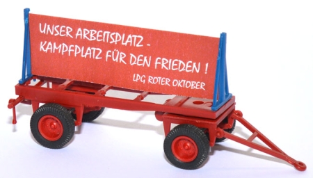 LKW- Parolenanhänger / Plakatwagen LPG Roter Oktober