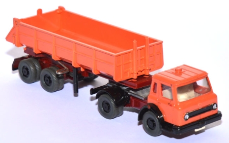 International Harvester Hinterkipper-Sattelzug orange