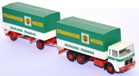 MAN F 8 Pritschenlastzug Röhrlbräu Straubing - Straubinger Weisse