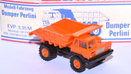 Perlini Dumper T 25 Großraum Muldenkipper orange