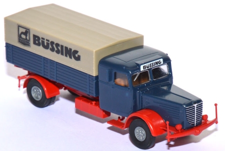 Büssing 8000 Pritschen-LKW blau