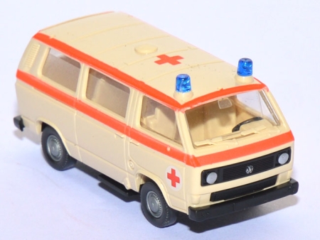 VW T3 Bus Rotes Kreuz RTW cremeweiß