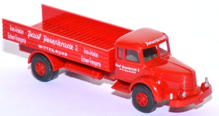 Krupp Titan Pritschen-​LKW Rosenkranz rot