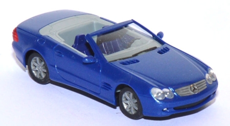 Mercedes-​Benz SL offen mit Hardtop blaumetallic