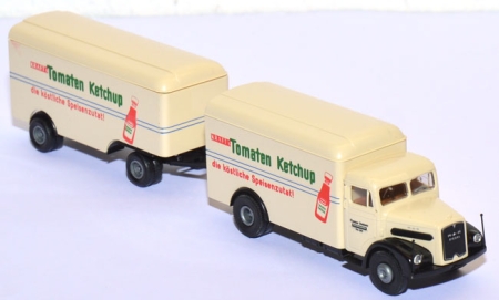 MAN F8 Kofferlastzug Thomas Dachser Neu-Ulm Kraft´s Tomaten Ketchup