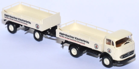 Mercedes-Benz LP 328 Getränkepritschen-Lastzug Alpirsbacher Klosterbräu