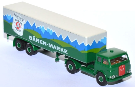 MAN 10.212 Pausbacke Koffersattelzug Bären-​Marke