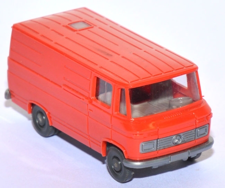 Mercedes-​Benz L 406 Kasten orangerot / silber