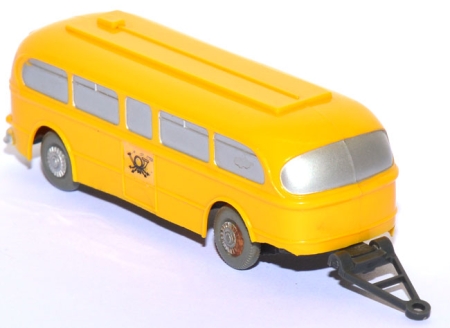 Omnibus-Anhänger Post gelb unverglast
