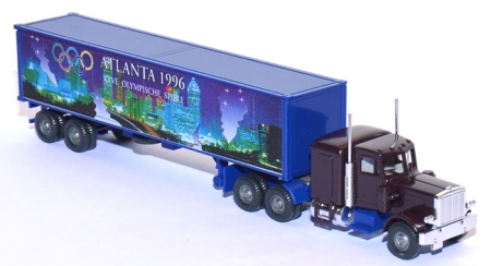 Peterbilt Containersattelzug Atlanta 1996 purpurviolett