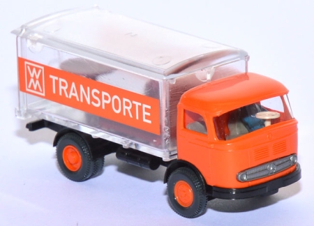 Mercedes-​Benz LP 321 Pullman Koffer-​LKW WM Transporte verkehrsorange