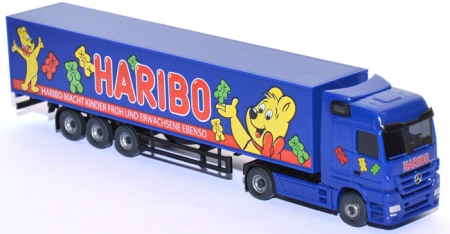 Mercedes-Benz Actros Koffersattelzug HARIBO dunkelblau