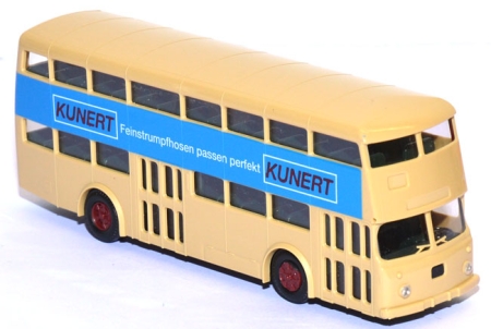 Büssing DE 73t Doppeldeckerbus Berliner Verkehrsbetriebe BVG - Kunert Feinstrumpfhosen