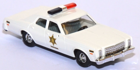 Plymouth Fury Sheriff Police weiß 46657