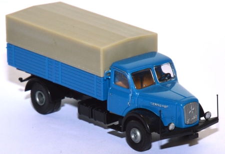 Henschel HS 140 Pritschen-​LKW blau