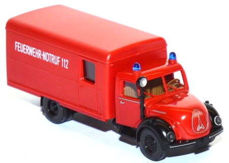 Magirus Mercur 120 L Koffer-​​LKW Feuerwehr karminrot