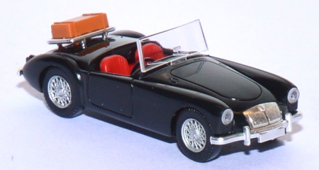 MG A Roadster mit Gepäckträger schwarz