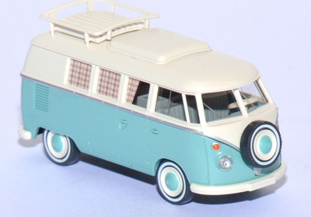 VW T1 Campingbus pastelltürkis