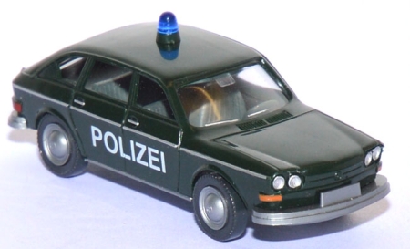 VW 411 Limousine Polizei tannengrün