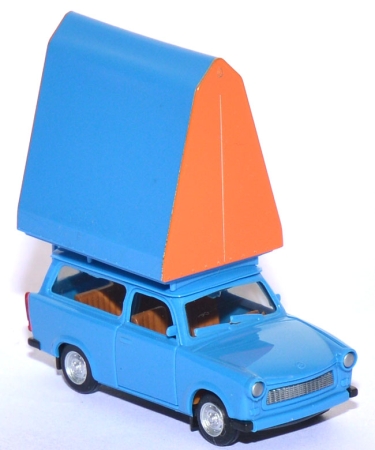 Trabant 601 S Universal mit Dachzelt blau
