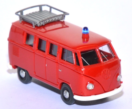 VW T1 Bus mit Dachgepäckträger Feuerwehr rot