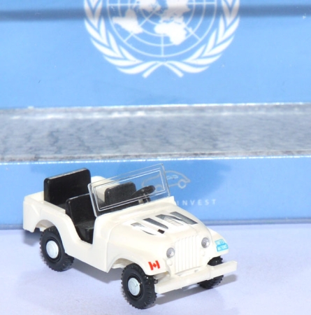 Kaiser Jeep CJ5 - 50 Jahre UN Friedensmision Zypern 1964 - 2014 weiß