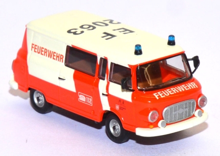 Barkas B 1000 Halbbus KLF Feuerwehr Erfurt leuchtrot