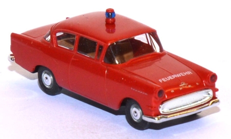 Opel Rekord P1 Limousine Feuerwehr rot