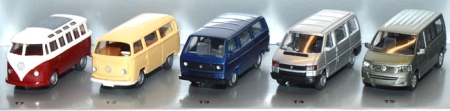 VW Transporter T1 - T5 Bus - 60 Jahre VW Bulli