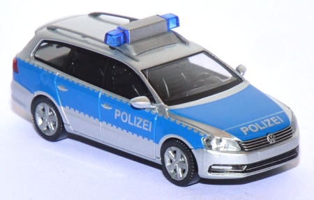 VW Passat 7 Variant Polizei silber verkehrsblau