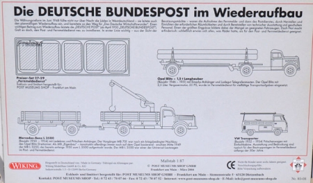 Die Deutsche Bundespost im Wiederaufbau - Edition 2004 - PMS