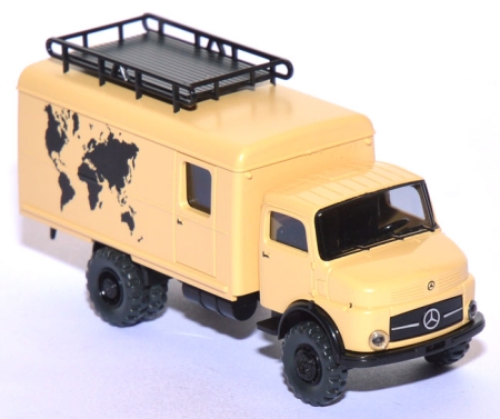 Mercedes-Benz LA 1513 Kurzhauber Koffer-LKW Weltenbummler beige