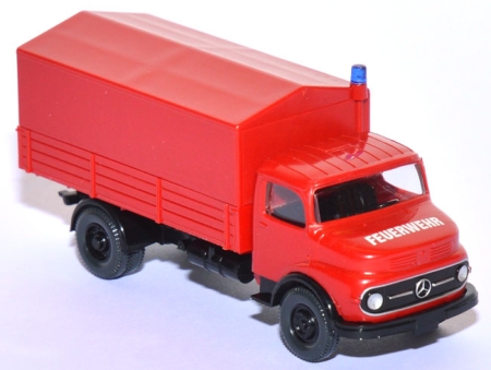 Mercedes-​Benz L 1413 Pritschen-​LKW Feuerwehr rot