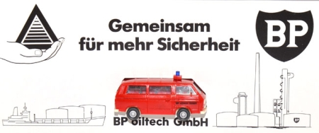 VW T3 Bus BP oiltech GmbH Feuerwehr orangerot