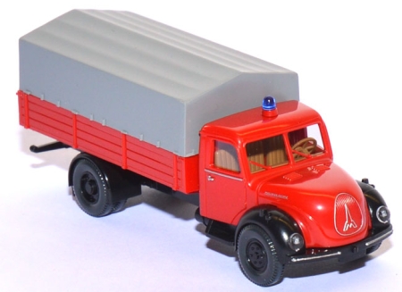 Magirus S 3500 Pritschen-​LKW Feuerwehr karminrot