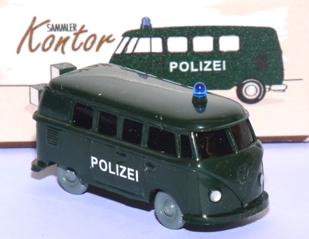 VW T1 Bus Polizei tannengrün