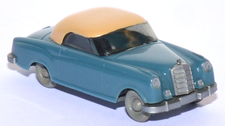 Mercedes-​Benz 220 Cabriolet geschlossen mattgraublau