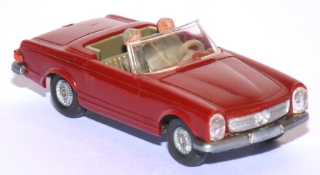 Mercedes-​Benz 230 SL Cabrio weinrot