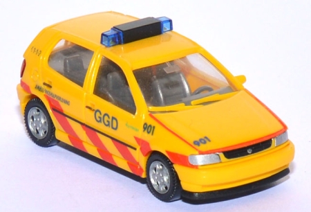 VW Polo 3 GGD Ambulancehulpverlening Notarzt NL gelb