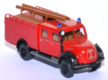 Magirus Mercur Rundhauber TLF 16 Feuerwehr kaminrot