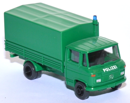 Mercedes-​Benz L 408 Pritschen-​LKW Polizei minzgrün