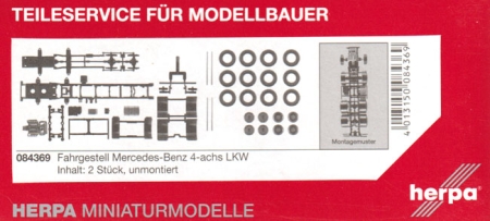Fahrgestell Mercedes-Benz 4achs. LKW 2 Stück schwarz