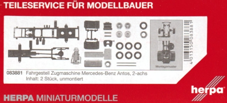 Mercedes-Benz Antos 2-achs. Zugmaschine Fahrgestell 2 Stück schwarz