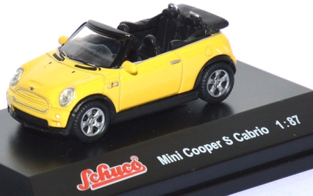 Mini Cooper S Cabrio offen gelb