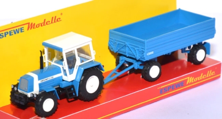 IFA Fortschritt Traktor ZT323 mit Anhänger HW80.11 blau 95011