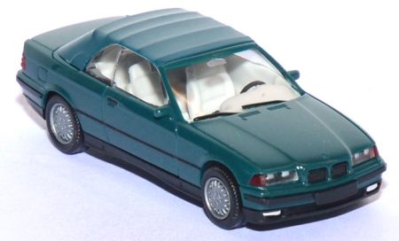 BMW 325i (E36) Cabrio mit Softtop grün