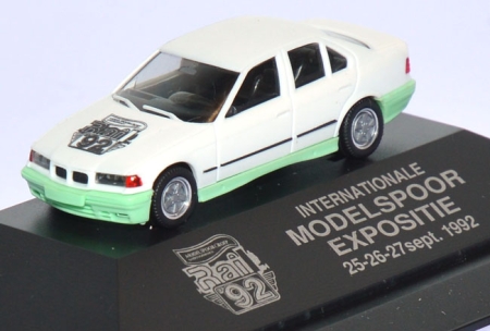 BMW 325i (E36) Rail 1992 Modelspoor Expositie weiß