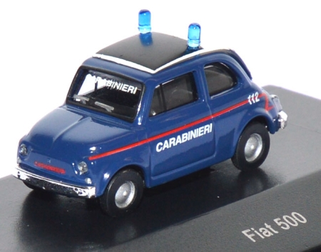 Fiat 500 Carabinieri Polizei Italien blau
